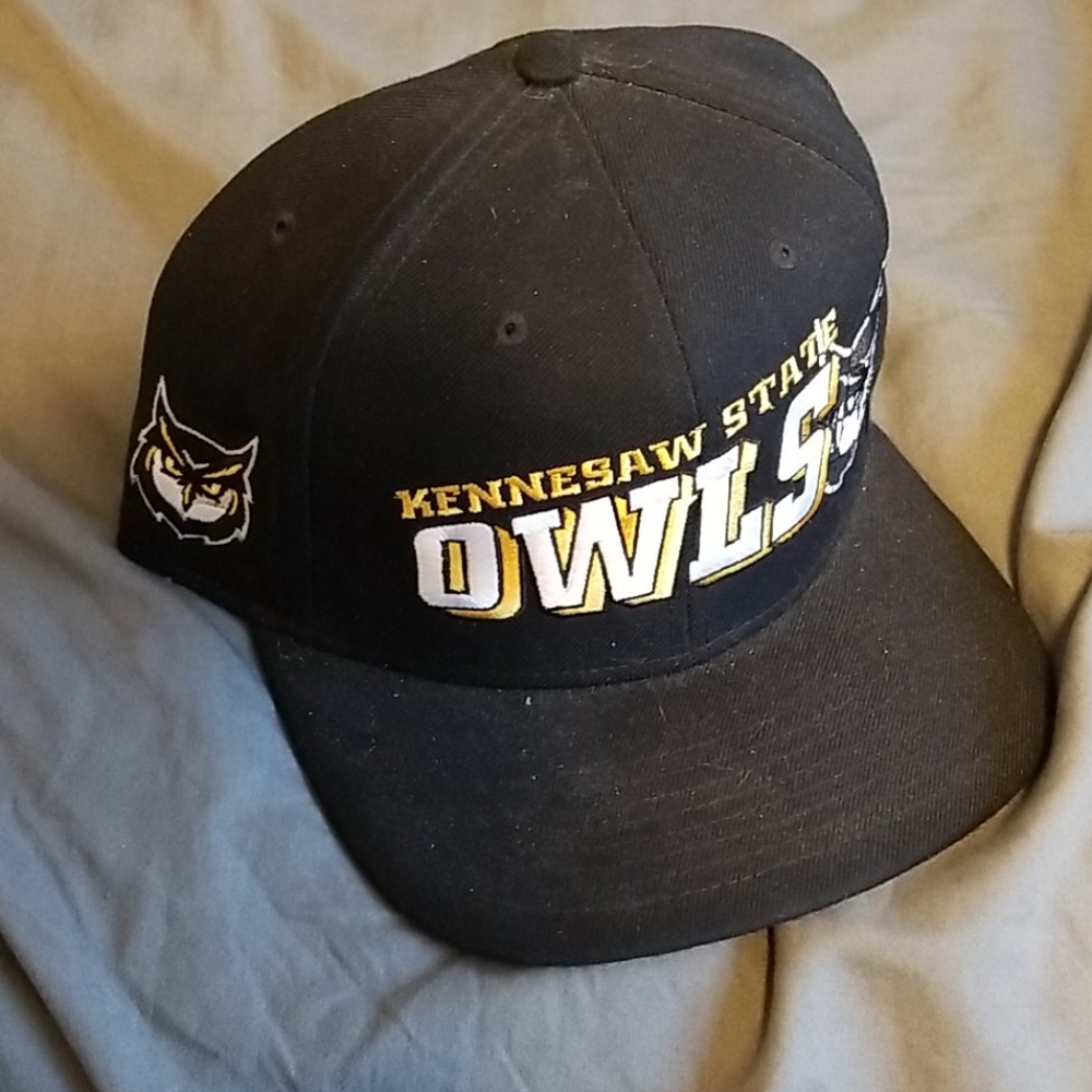 KSU Owls Flat Bill Fitted Hat